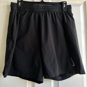 Nike Men's Lined Black Athletic Shorts